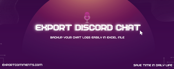 How to Export Discord Chat to Excel